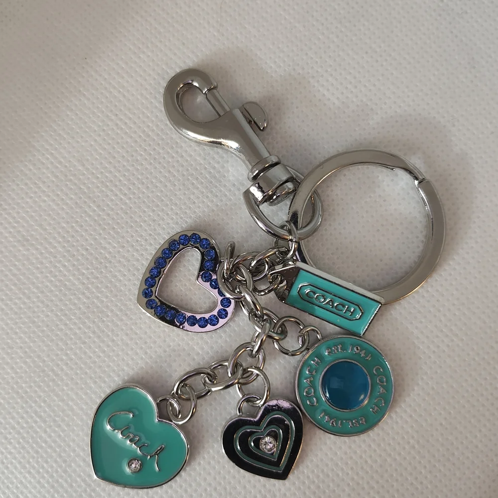 Heart Charm Teal Keychain/Bag Charm